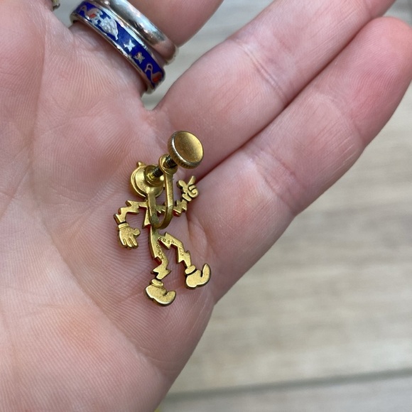 Vintage‎ Reddy Kilowatt Screwback Earrings - Picture 6 of 7